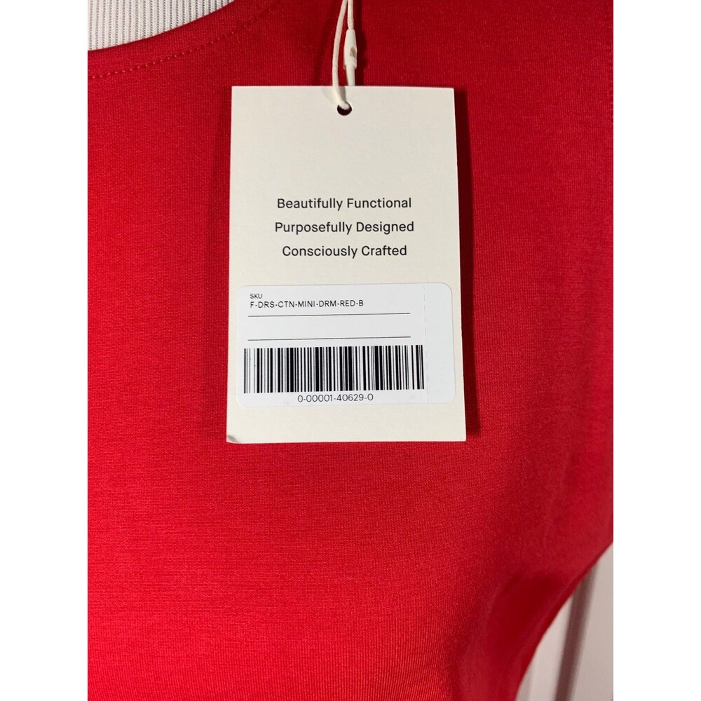 Everlane Dream 90’s Sleeveless Shift Dress Womens Size XL Classic Red NWT - Picture 10 of 10